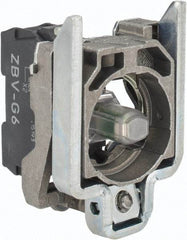 Schneider Electric - 110-120 VAC at 50/60 Hz Blue Lens LED Indicating Light - Screw Connector, Electromagnetic Field Resistant, Electrostatic Discharge Resistant, Shock Resistant, Vibration Resistant - Apex Tool & Supply
