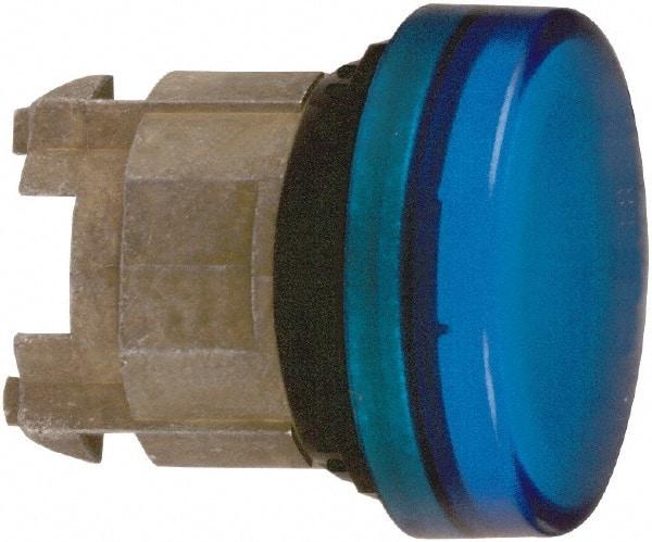 Schneider Electric - Blue Lens Pilot Light - Round Lens, Shock Resistant, Vibration Resistant, Water Resistant - Apex Tool & Supply
