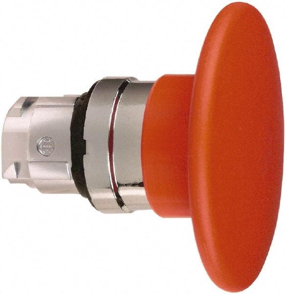 Schneider Electric - 22mm Mount Hole, Extended Mushroom Head, Pushbutton Switch Only - Round, Red Pushbutton, Nonilluminated, Momentary (MO) - Apex Tool & Supply