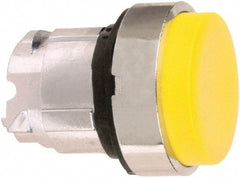 Schneider Electric - 22mm Mount Hole, Extended Straight, Pushbutton Switch Only - Round, Yellow Pushbutton, Nonilluminated, Momentary (MO) - Apex Tool & Supply
