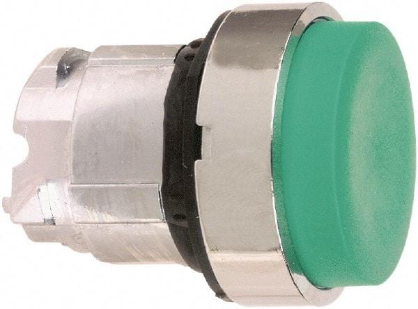 Schneider Electric - 22mm Mount Hole, Extended Straight, Pushbutton Switch Only - Round, Green Pushbutton, Maintained (MA) - Apex Tool & Supply