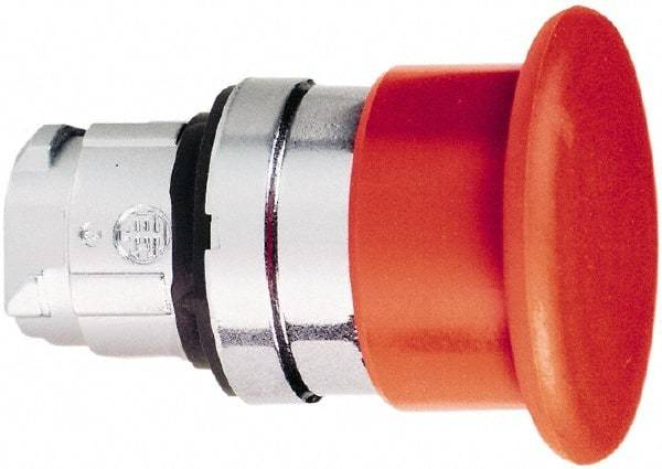 Schneider Electric - 22mm Mount Hole, Extended Mushroom Head, Pushbutton Switch Only - Round, Red Pushbutton, Nonilluminated, Momentary (MO) - Apex Tool & Supply