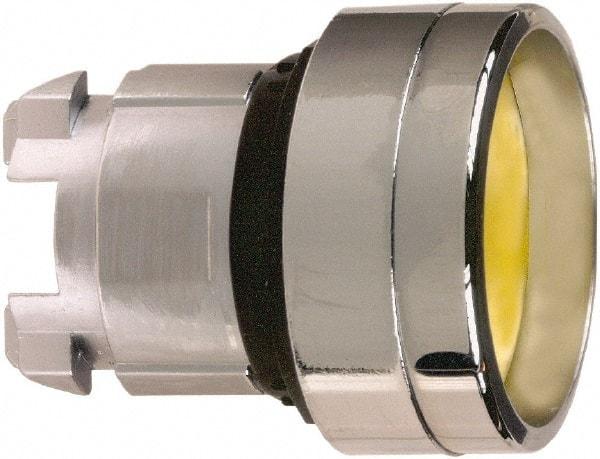 Schneider Electric - 22mm Mount Hole, Recessed, Pushbutton Switch Only - Round, Yellow Pushbutton, Nonilluminated, Momentary (MO) - Apex Tool & Supply