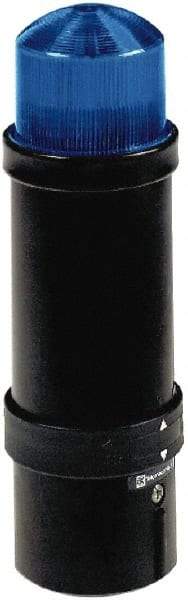 Schneider Electric - 230 VAC, 4X NEMA Rated, Strobe Tube, Blue, Strobe Light - 60 Flashes per min, 70mm Pipe/Pendant, 70mm Diameter, 232mm High, IP65, IP66 Ingress Rating - Apex Tool & Supply