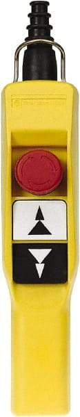 Schneider Electric - 3 Operator, Pushbutton Pendant Control Station - Emergency Stop (Legend) - Apex Tool & Supply