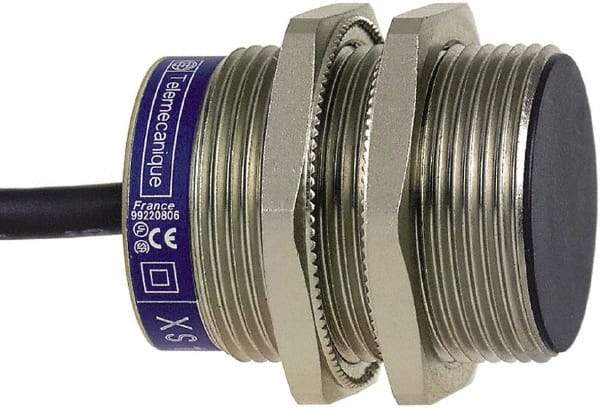 Telemecanique Sensors - PNP, 20mm Detection, Cylinder, Inductive Proximity Sensor - 3 Wires, IP68, IP69, 12 to 24 VDC, M30x1.5 Thread, 43mm Long - Apex Tool & Supply
