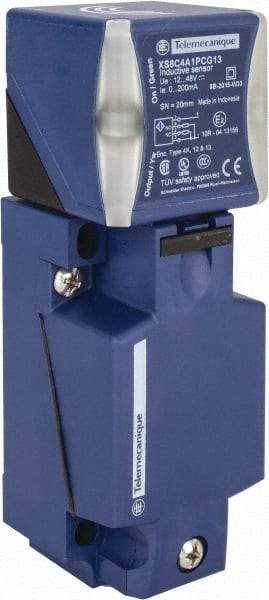 Telemecanique Sensors - PNP, NO/NC, 20mm Detection, Rectangular, Inductive Proximity Sensor - 4 Wires, IP65, IP67, IP69, 12 to 48 VDC, 40mm Long x 117mm Wide - Apex Tool & Supply