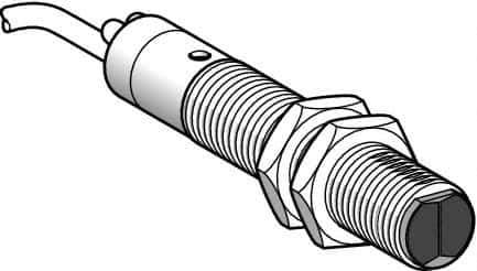 Telemecanique Sensors - Cable Connector, 0.3m Nominal Distance, Shock and Vibration Resistant, Diffused Photoelectric Sensor - 24 to 240 VAC/VDC, 25 Hz, Brass, 82mm Long x 18mm Wide x 1.6 Inch High - Apex Tool & Supply