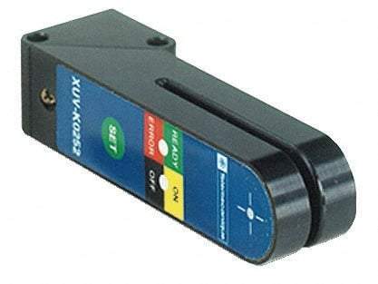 Telemecanique Sensors - 4 Pin M8 Connector, 2mm Nominal Distance, Shock and Vibration Resistant, Through Beam Photoelectric Sensor - 12 to 24 VDC, 25 kHz, Zinc Alloy, 90mm Long x 20mm Wide x 20mm High - Apex Tool & Supply