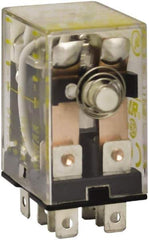 Square D - 1/2 hp at 240 Volt & 1/3 hp at 120 Volt, Electromechanical Plug-in General Purpose Relay - 10 Amp at 240 VAC, DPDT, 24 VAC at 50/60 Hz - Apex Tool & Supply