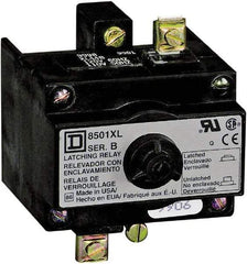 Square D - 110 VAC at 50 Hz, 120 VAC at 60 Hz, Relay Latch Attachment - 8 Inch Long x 5 Inch Wide x 4 Inch High, For Use with Square D - Apex Tool & Supply