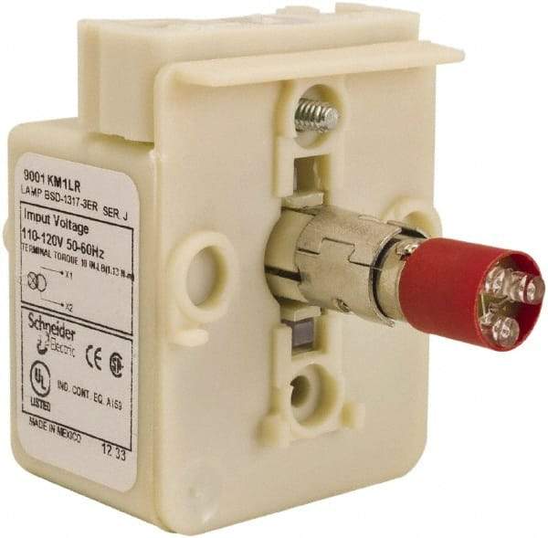 Schneider Electric - 110-120 VAC Red Lens LED Light Module - Apex Tool & Supply