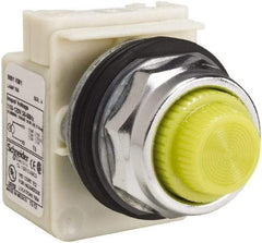 Schneider Electric - 120 VAC Yellow Lens Indicating Light - Screw Clamp Connector - Apex Tool & Supply