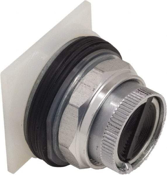 Schneider Electric - 30mm Mount Hole, Pushbutton Switch Only - Round, Black Pushbutton, Nonilluminated, Maintained (MA), Momentary (MO) - Apex Tool & Supply