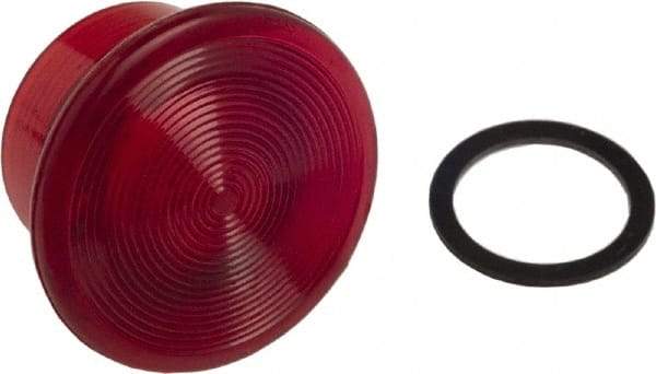 Schneider Electric - Extended Mushroom Head Pushbutton Switch 1-3/8" Knob - Red, Round Button, Illuminated - Apex Tool & Supply