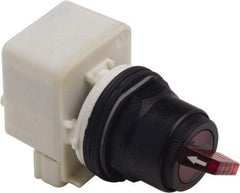 Schneider Electric - 30mm Mount Hole, 2 Position, Knob and Pushbutton Operated, Selector Switch Only - Red, Maintained (MA), without Contact Blocks, Anticorrosive, Weatherproof, Dust and Oil Resistant - Apex Tool & Supply