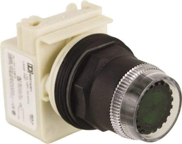 Schneider Electric - 30mm Mount Hole, Extended Straight, Pushbutton Switch Only - Green Pushbutton, Momentary (MO) - Apex Tool & Supply