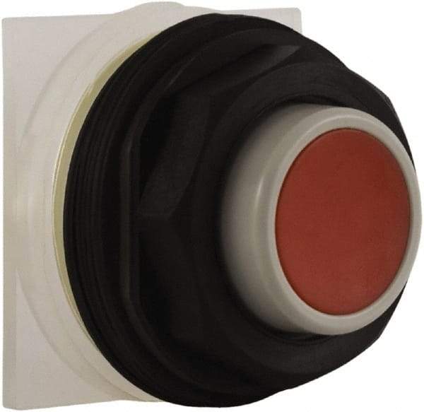 Schneider Electric - 30mm Mount Hole, Extended Straight, Pushbutton Switch Only - Red Pushbutton, Momentary (MO) - Apex Tool & Supply