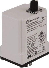 Square D - 0.3 to 30 min Delay, DPDT Time Delay Relay - 10 Contact Amp, 110 VDC & 120 VAC - Apex Tool & Supply