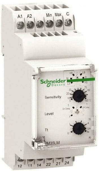 Schneider Electric - 2NO/2NC, 24-240 VAC/DC Control Relay - DIN Rail Mount - Apex Tool & Supply