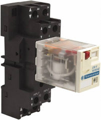 Schneider Electric - 3,750 VA Power Rating, Electromechanical Plug-in General Purpose Relay - 15 Amp at 250 VAC & 28 VDC, 2CO, 230 VAC - Apex Tool & Supply