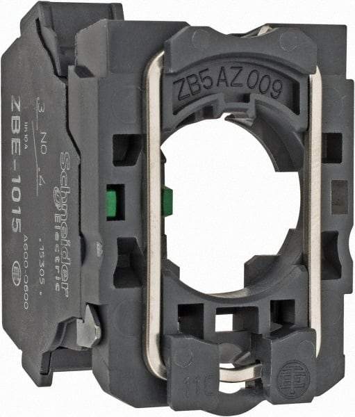 Schneider Electric - Electrical Switch Contact Block - Spring Clamp Terminal, For Use with XB5 - Apex Tool & Supply
