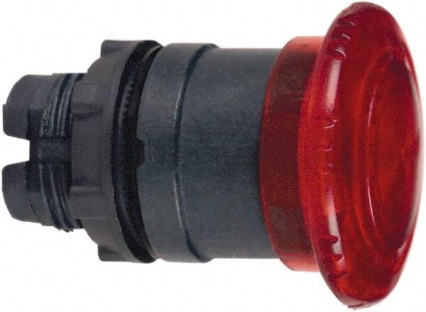 Schneider Electric - 22mm Mount Hole, Extended Mushroom Head, Pushbutton Switch Only - Round, Red Pushbutton, Illuminated, Maintained (MA) - Apex Tool & Supply