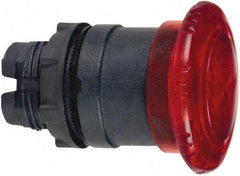 Schneider Electric - 22mm Mount Hole, Extended Mushroom Head, Pushbutton Switch Only - Round, Red Pushbutton, Illuminated, Maintained (MA) - Apex Tool & Supply