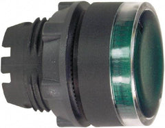 Schneider Electric - 22mm Mount Hole, Flush, Pushbutton Switch Only - Round, Green Pushbutton, Illuminated, Momentary (MO) - Apex Tool & Supply