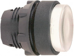 Schneider Electric - 22mm Mount Hole, Extended Straight, Pushbutton Switch Only - Round, White Pushbutton, Illuminated, Momentary (MO) - Apex Tool & Supply