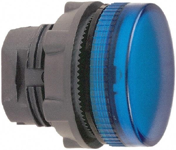 Schneider Electric - Round Pilot and Indicator Light Lens - Blue - Apex Tool & Supply