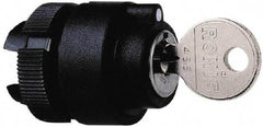 Schneider Electric - 22mm Mount Hole, 2 Position, Key Operated, Selector Switch Only - Black, Maintained (MA), Shock and Vibration Resistant - Apex Tool & Supply