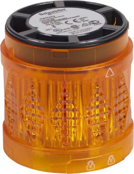 Schneider Electric - LED Lamp, Orange, Steady, Stackable Tower Light Module - 24 VAC/VDC, 40 Milliamp, IP65 Ingress Rating, Base Mount - Apex Tool & Supply