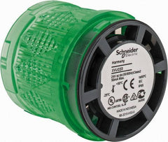 Schneider Electric - LED Lamp, Green, Steady, Stackable Tower Light Module - 24 VAC/VDC, 40 Milliamp, IP65 Ingress Rating, Base Mount - Apex Tool & Supply