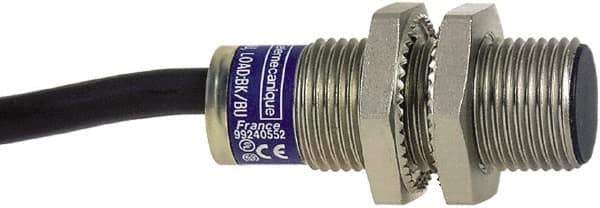 Telemecanique Sensors - NPN, NO/NC, 2mm Detection, Cylinder, Inductive Proximity Sensor - 4 Wires, IP68, 12 to 24 VDC, M12x1 Thread, 33mm Long - Apex Tool & Supply