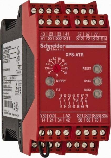 Schneider Electric - Electromechanical Screw Clamp General Purpose Relay - 6 Amp at 24 VDC, 24 VDC, 45mm Wide x 99mm High x 114mm Deep - Apex Tool & Supply