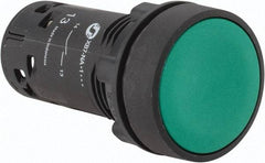 Schneider Electric - 22mm Mount Hole, Flush, Pushbutton Switch Only - Round, Green Pushbutton, Nonilluminated, Momentary (MO), Shock and Vibration Resistant - Apex Tool & Supply