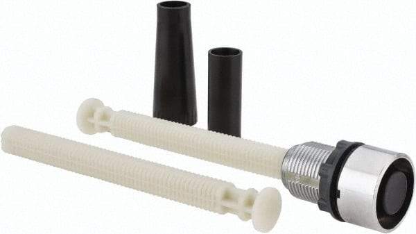 Schneider Electric - 22mm Mount Hole, Flush, Pushbutton Switch Only - Round, Black Pushbutton, Nonilluminated - Apex Tool & Supply