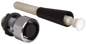 Schneider Electric - 22mm Mount Hole, Flush, Pushbutton Switch Only - Round, Black Pushbutton, Nonilluminated - Apex Tool & Supply