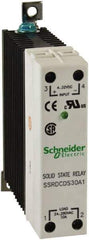Schneider Electric - 4-32 VDC, Solid State Screw General Purpose Relay - 30 Amp at 280 VAC, SPST, 22.5mm Wide x 98.8mm High x 97.7mm Deep - Apex Tool & Supply