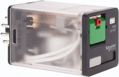 Schneider Electric - 3 at 60 Hz VA Power Rating, Octal Electromechanical Plug-in General Purpose Relay - 10 Amp at 250 VAC, 3PDT, 120 VAC, 35mm Wide x 56mm High x 35.4mm Deep - Apex Tool & Supply