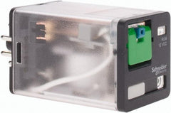 Schneider Electric - Octal Electromechanical Plug-in General Purpose Relay - 10 Amp at 240 V, DPDT, 12 VDC, 35mm Wide x 56mm High x 35.4mm Deep - Apex Tool & Supply