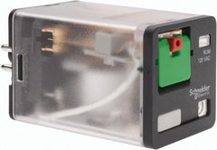 Schneider Electric - 3 at 60 Hz VA Power Rating, Octal Electromechanical Plug-in General Purpose Relay - 10 Amp at 277 VAC & 30 VDC, DPDT, 120 VAC, 35mm Wide x 56mm High x 35.4mm Deep - Apex Tool & Supply