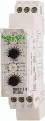 Schneider Electric - 100 hr Delay, Multiple Range SPDT Time Delay Relay - 8 Contact Amp, 24 VDC & 24 to 240 VAC, Selector Switch - Apex Tool & Supply