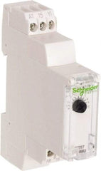 Schneider Electric - 100 hr Delay, Multiple Range SPDT Time Delay Relay - 8 Contact Amp, 24 VDC & 24 to 240 VAC, Selector Switch - Apex Tool & Supply