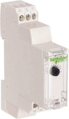 Schneider Electric - 100 hr Delay, Multiple Range SPDT Time Delay Relay - 8 Contact Amp, 24 VDC & 24 to 240 VAC, Selector Switch - Apex Tool & Supply