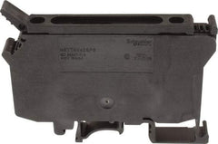 Schneider Electric - 1 Pole, 500 Volt, 10 Amp, -40 to 266°F, DIN Rail Mount, Polyamide Fused Terminal Block - 3 Contacts, 26 to 8 AWG Compatibility, 60-1/2mm High - Apex Tool & Supply