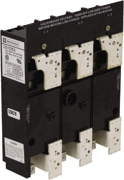 Square D - 1 & 3 Phase, 600VAC, 1 Pole, 3, Open Nonfused Cam & Disconnect Switch - 1 Wire - Apex Tool & Supply