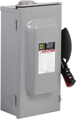 Square D - 3 Phase, 600VAC/VDC, 3 Pole, 3R, Enclosed Fused Cam & Disconnect Switch - 3PST, 3 Wires - Apex Tool & Supply