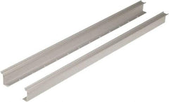 Square D - 1m Long x 0.3 Inch Wide x 1.38 Inch High x Aluminum DIN Rail - 0.04 Inch Thick - Apex Tool & Supply